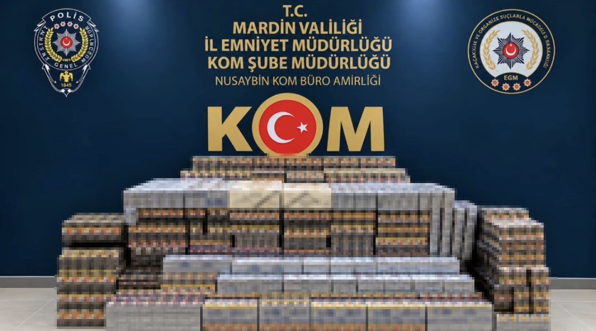 MARDİN’DE 22 BİN 50 PAKET KAÇAK SİGARA ELE GEÇİRİLDİ