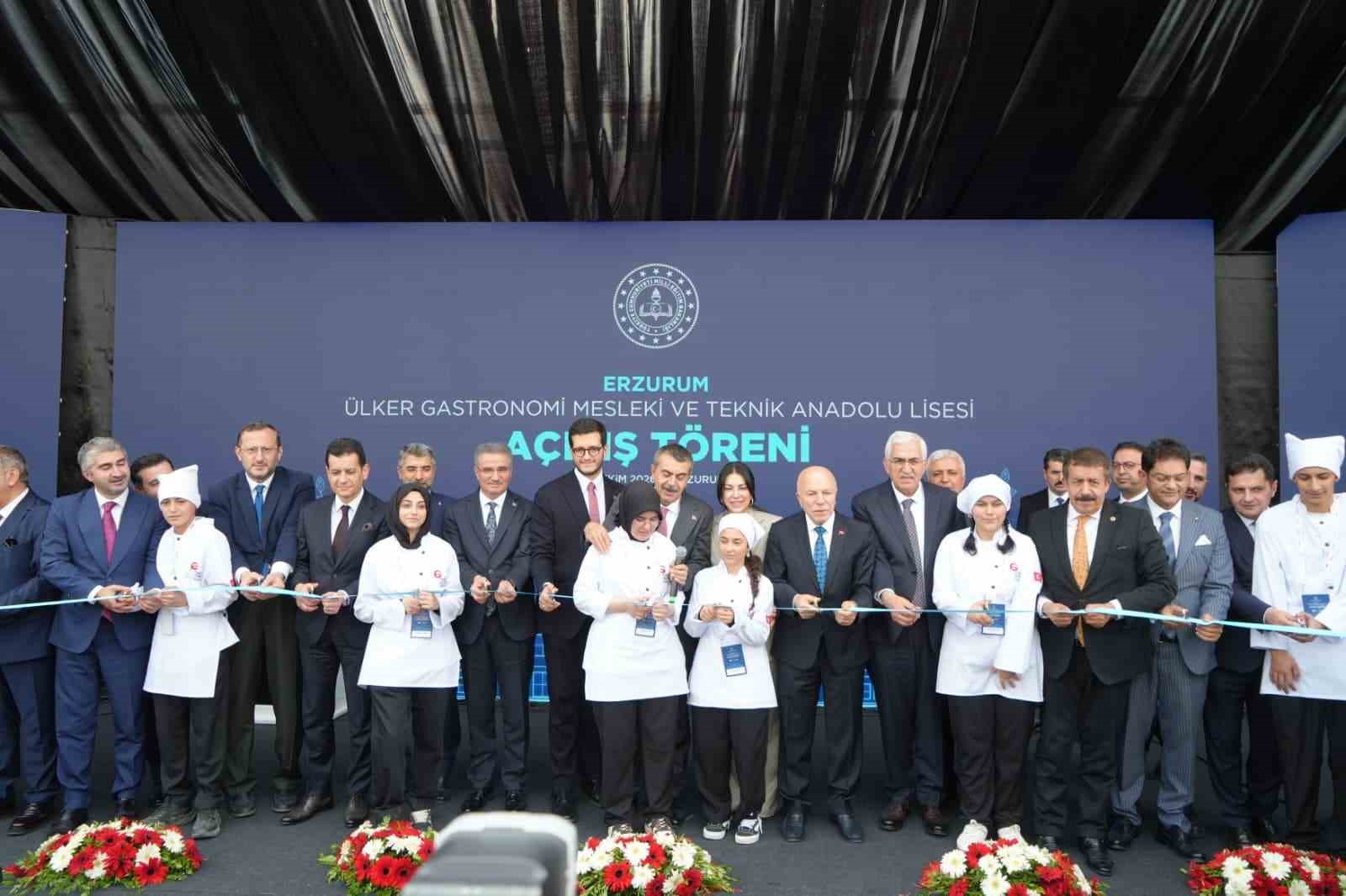 ERZURUM’DA TÜRKİYE GASTRONOMİ LİSELERİ PROJESİ’NİN İLK ADIMI ATILDI