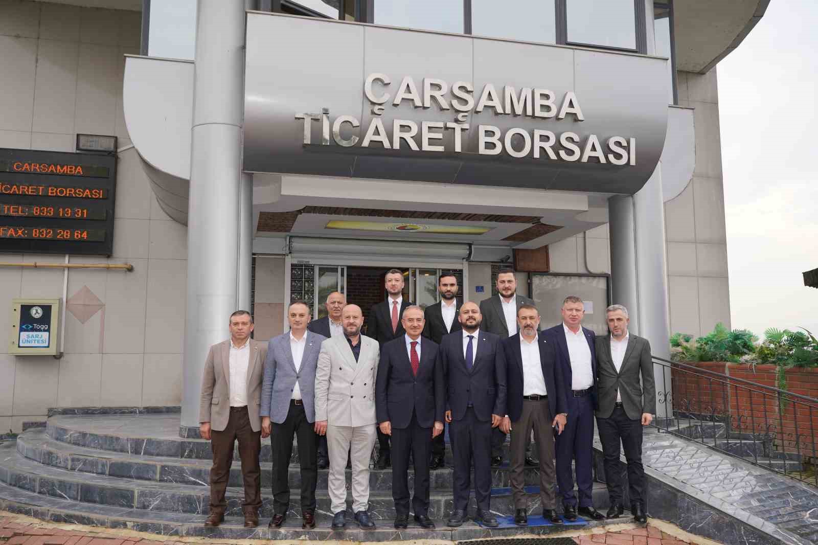 ÇTB BAŞKANI YILMAZ: "ORTAK HEDEFİMİZ ÇARŞAMBA’NIN ÜRETİM VE TİCARET GÜCÜNÜ DAHA İLERİYE TAŞIMAK"