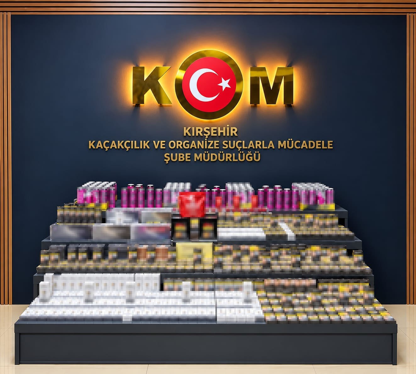 KIRŞEHİR’DE KAÇAK SİGARA VE ÜRÜN ELE GEÇİRİLDİ