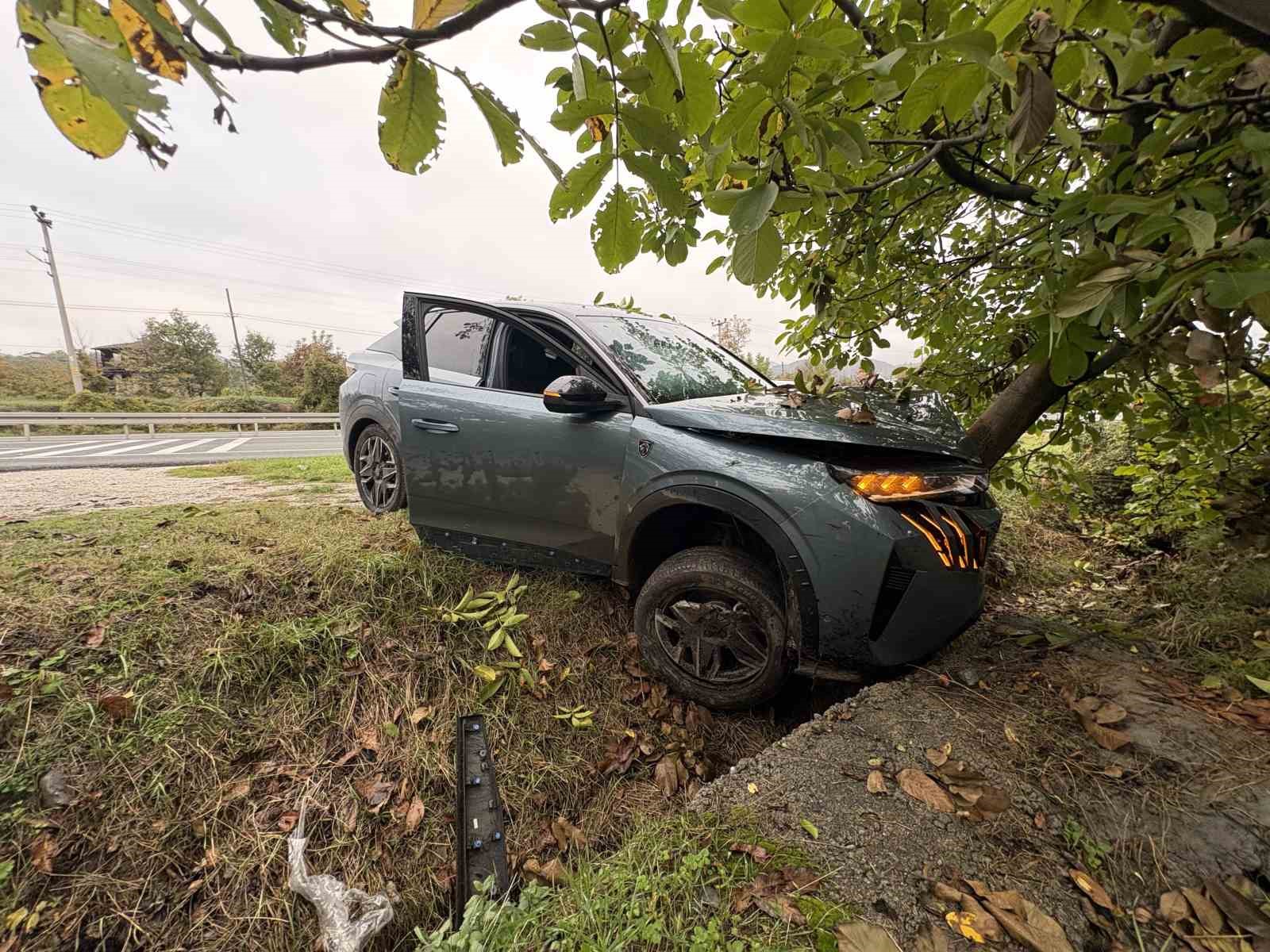 KASTAMONU’DA CİP HAFİF TİCARİ ARAÇ VE AĞACA ÇARPTI: 1 YARALI