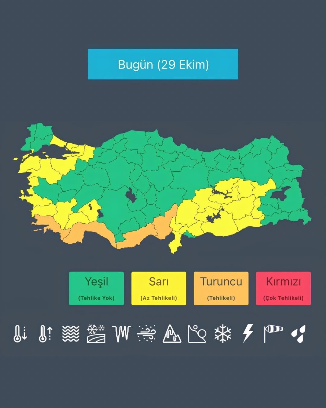BAKAN ÇİFTÇİ’DEN KUVVETLİ SAĞANAK YAĞIŞ UYARISI