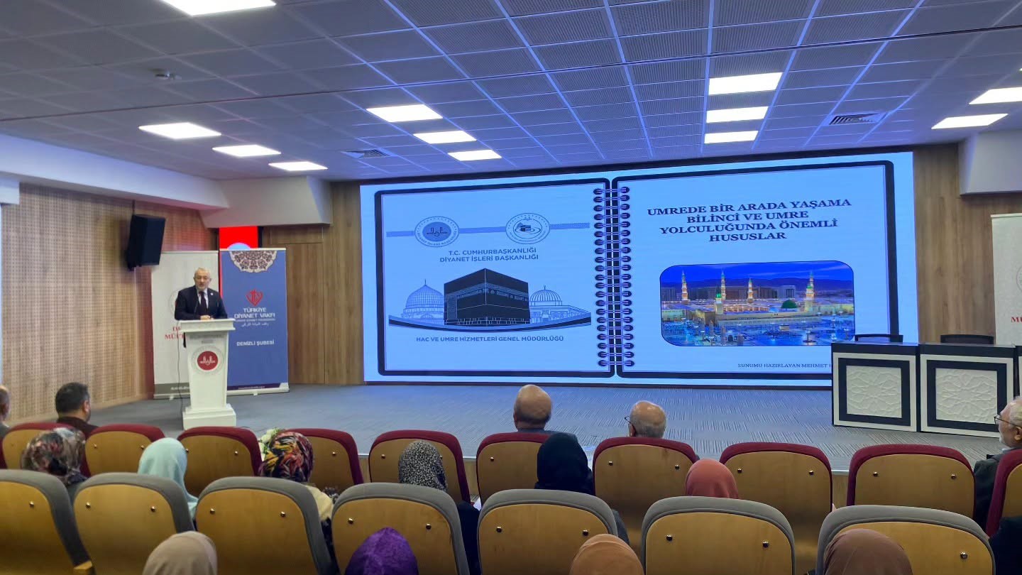 DENİZLİ’DE 186 UMRE YOLCUSU İÇİN BİLGİLENDİRME SEMİNERİ DÜZENLENDİ