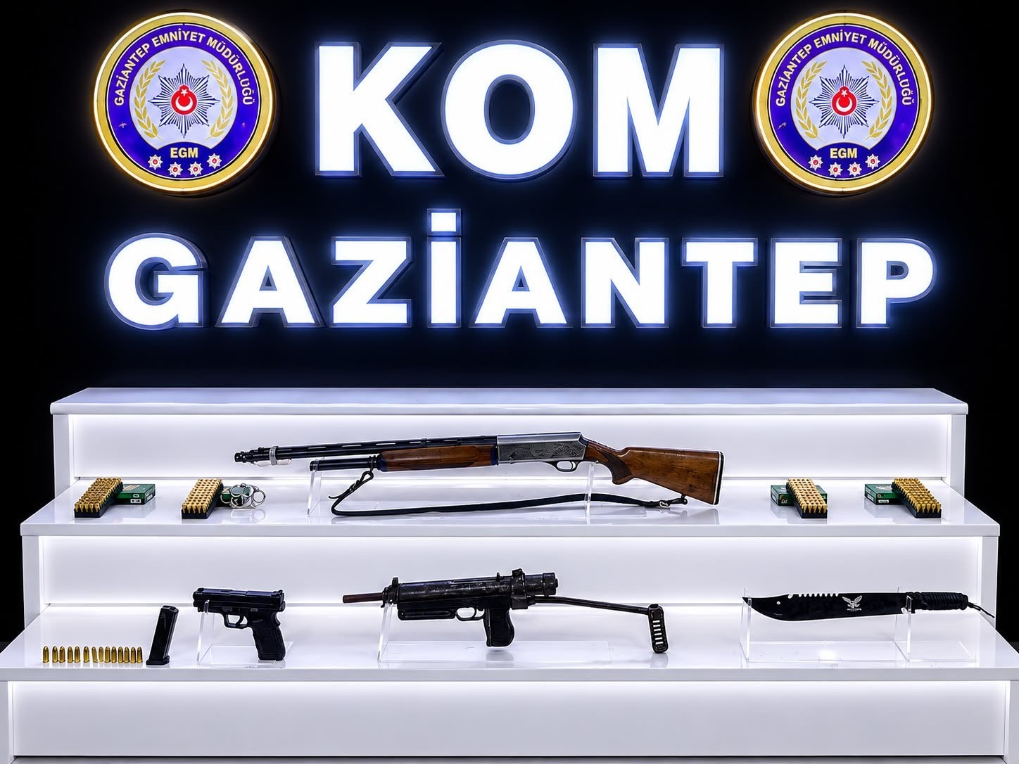 GAZİANTEP’TE SİLAH KAÇAKÇILARINA YÖNELİK OPERASYONDA 3 SİLAH ELE GEÇİRİLDİ