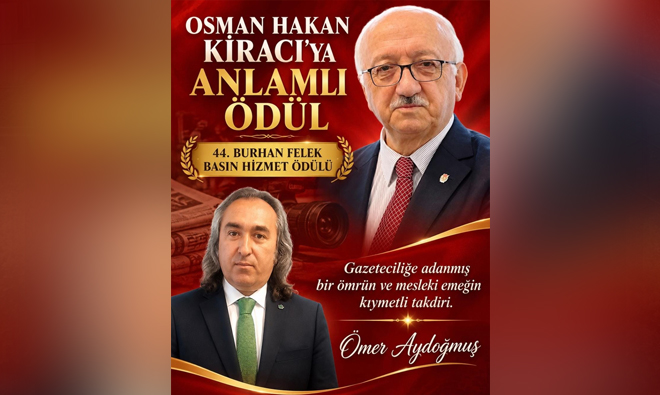 AYDOĞMUŞ : GAZETECİLİĞE ADANMIŞ BİR ÖMRÜN ÖDÜLLENDİRİLMESİ GURUR VERİCİ